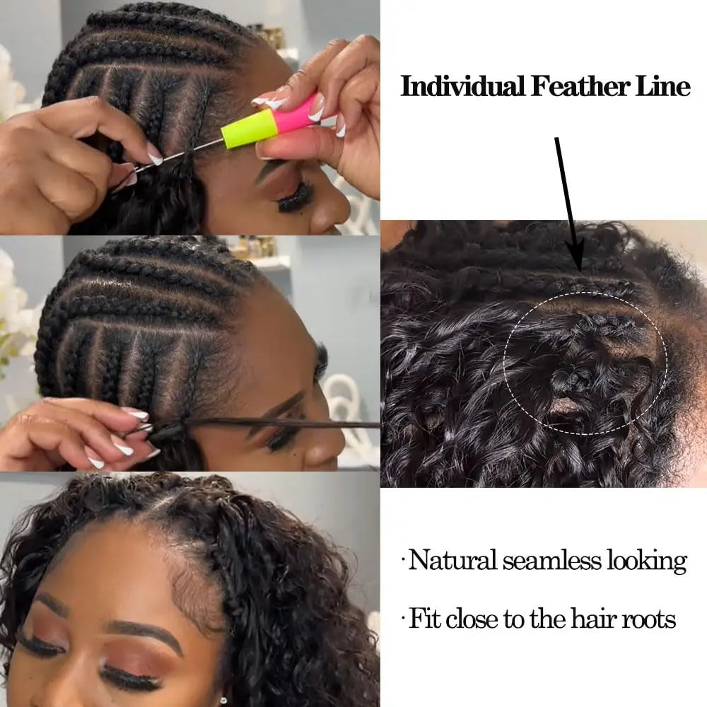 CM™ Burmese Curly Crochet Human Hair Extensions