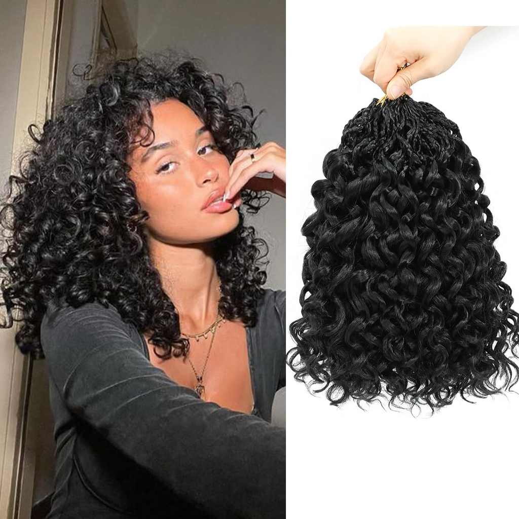 CM™ Water Wave Crochet Human Hair Feather Hair Extensions
