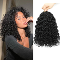 CM™ Water Wave Crochet Human Hair Feather Hair Extensions