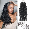 CM™ Burmese Curly Crochet Human Hair Extensions